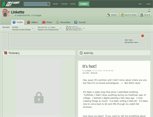 Tablet Screenshot of linkette.deviantart.com