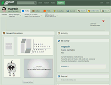 Tablet Screenshot of magrade.deviantart.com