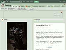 Tablet Screenshot of chopstyx.deviantart.com
