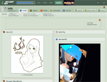 Tablet Screenshot of lollic.deviantart.com