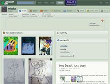 Tablet Screenshot of misoka.deviantart.com