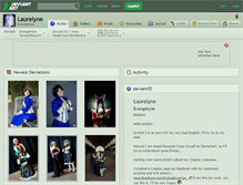 Tablet Screenshot of laurelyne.deviantart.com