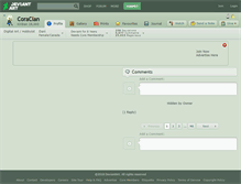 Tablet Screenshot of coraclan.deviantart.com
