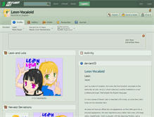 Tablet Screenshot of leon-vocaloid.deviantart.com