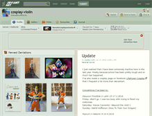 Tablet Screenshot of cosplay-violin.deviantart.com