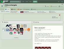 Tablet Screenshot of chibilovemangaka.deviantart.com