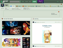 Tablet Screenshot of miga1.deviantart.com