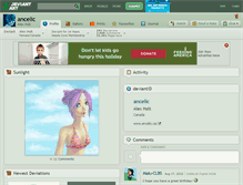 Tablet Screenshot of ancelic.deviantart.com