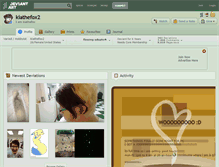 Tablet Screenshot of kiathefox2.deviantart.com