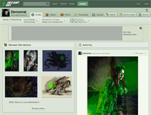 Tablet Screenshot of demonrat.deviantart.com