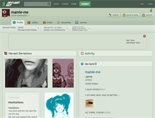 Tablet Screenshot of mamie-me.deviantart.com