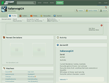 Tablet Screenshot of italianwog624.deviantart.com