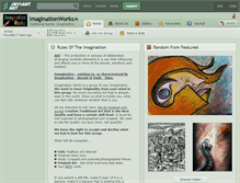Tablet Screenshot of imaginationworks.deviantart.com