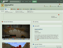 Tablet Screenshot of malachymf64.deviantart.com