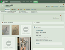 Tablet Screenshot of e-cherrygirls.deviantart.com