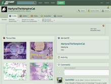 Tablet Screenshot of martynathevampirecat.deviantart.com