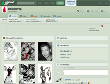 Tablet Screenshot of doubledrop.deviantart.com