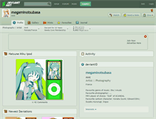 Tablet Screenshot of megaminotsubasa.deviantart.com