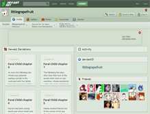 Tablet Screenshot of littlegrapefruit.deviantart.com