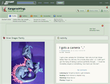 Tablet Screenshot of kangaroowings.deviantart.com