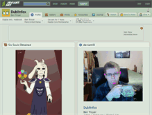 Tablet Screenshot of dublinfox.deviantart.com