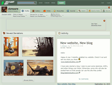 Tablet Screenshot of ckmoore.deviantart.com