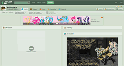 Desktop Screenshot of anthrosaur.deviantart.com