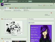 Tablet Screenshot of oakgyrl510.deviantart.com
