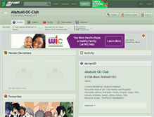 Tablet Screenshot of akatsuki-oc-club.deviantart.com
