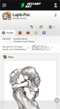 Mobile Screenshot of lupis-fox.deviantart.com
