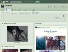 Tablet Screenshot of distrahera.deviantart.com