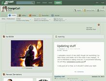 Tablet Screenshot of orangecurl.deviantart.com