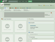 Tablet Screenshot of antoineart.deviantart.com
