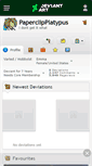 Mobile Screenshot of paperclipplatypus.deviantart.com
