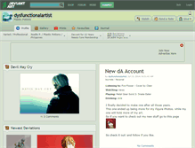Tablet Screenshot of dysfunctionalartist.deviantart.com