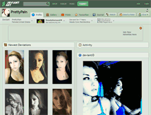 Tablet Screenshot of prettypain.deviantart.com