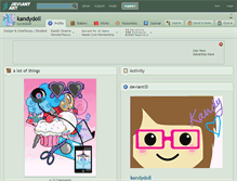 Tablet Screenshot of kandydoll.deviantart.com