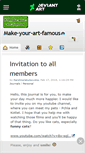 Mobile Screenshot of make-your-art-famous.deviantart.com