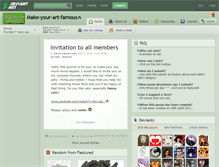 Tablet Screenshot of make-your-art-famous.deviantart.com