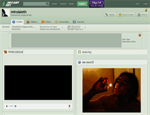 Tablet Screenshot of mindaleth.deviantart.com