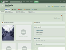 Tablet Screenshot of daisysparks.deviantart.com