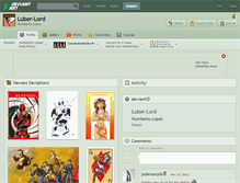 Tablet Screenshot of luber-lord.deviantart.com