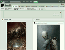 Tablet Screenshot of gloom82.deviantart.com