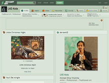 Tablet Screenshot of lke-kola.deviantart.com