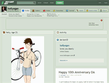 Tablet Screenshot of kellyegan.deviantart.com