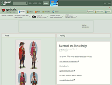 Tablet Screenshot of agentscarlet.deviantart.com