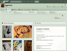 Tablet Screenshot of kagaminel.deviantart.com