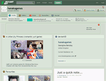 Tablet Screenshot of hanakogames.deviantart.com