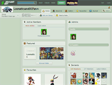 Tablet Screenshot of loonaticsandocfan.deviantart.com