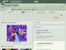 Tablet Screenshot of bound-for-freedom.deviantart.com